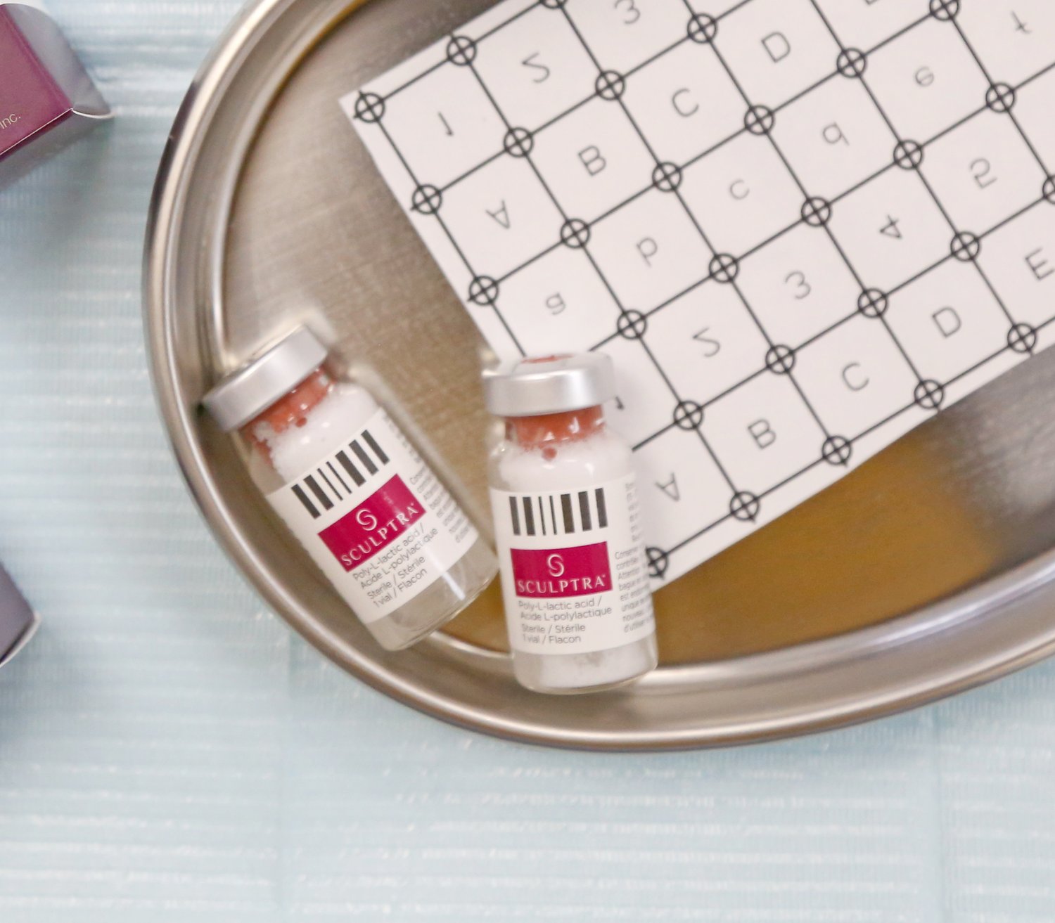 Sculptra poly-L-lactic acid vials prepared at Lidy Beauty